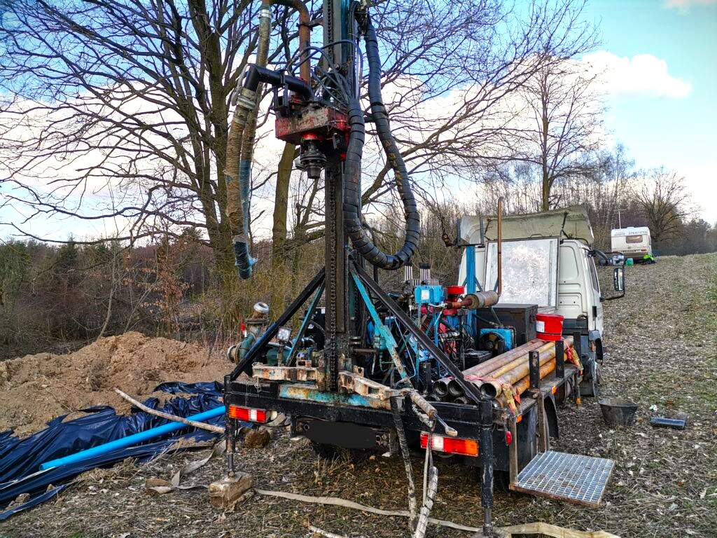 Wiercenie studni głębinowej