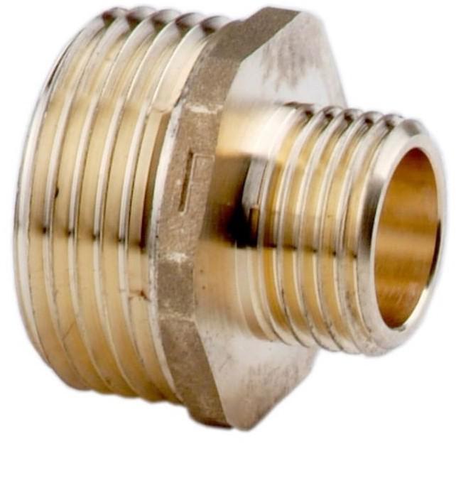 Nypel Redukcyjny Mosiężny 1/2 x 1/4