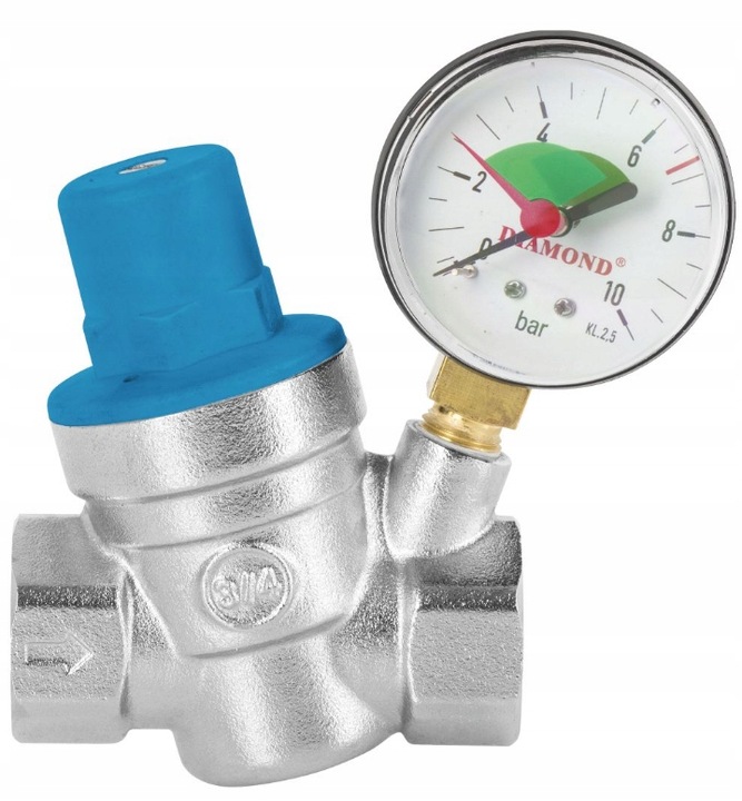 Zawór redukcyjny ciśnienia wody 1″ z manometrem