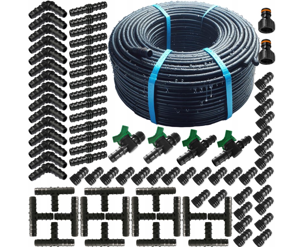 Linia Kroplująca z kompensacją 100m Zestaw