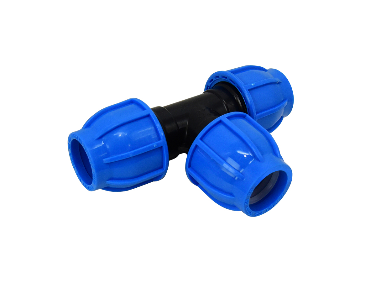 Trójnik Zaciskowy 32x25x32 DO PE